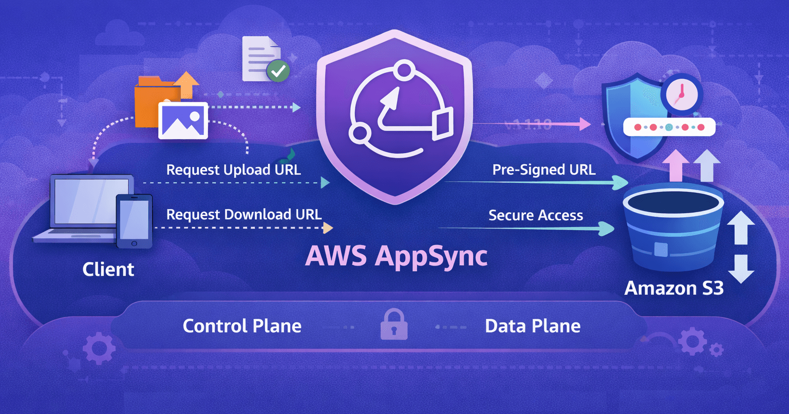 How to download and upload files to Amazon S3 with AWS AppSync